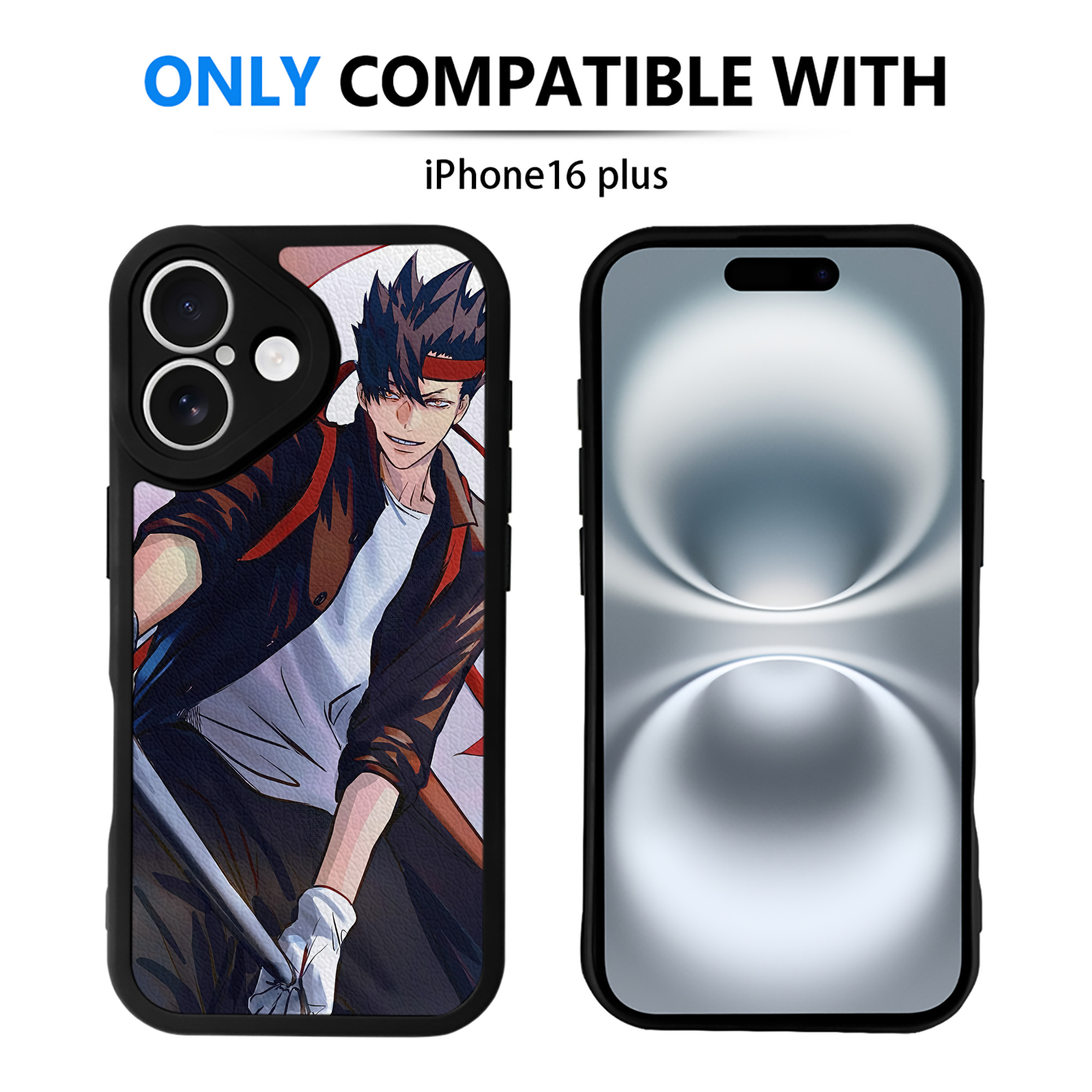 （画像用） ハイキュー!! Haikyu!! 【iPhone 16シリーズ対応】シリコンスマホケース（レザー調） 材質：シリコン